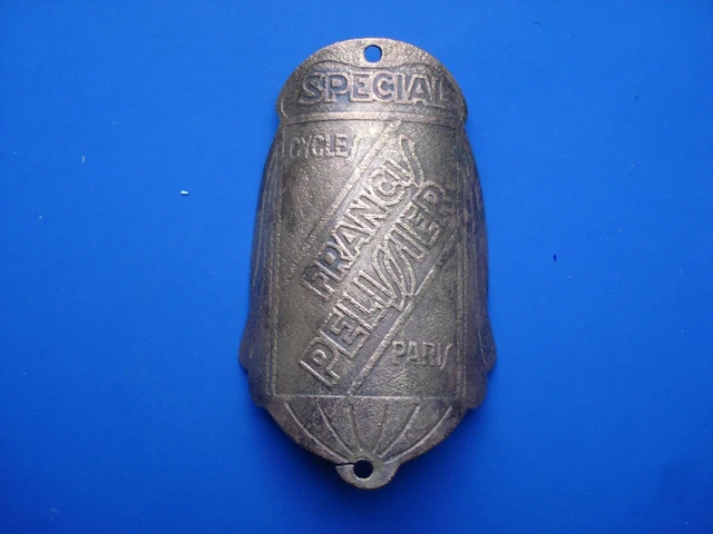 Ancienne plaque vélo SUPER STYLE Pays-Bas bicyclette bicycle headbadge vintage - France